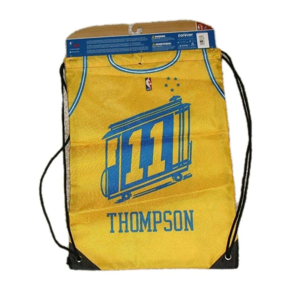 Klay Thompson Golden State Warriors Sack Pack Bag Two Sided 18x13 inches New Nba